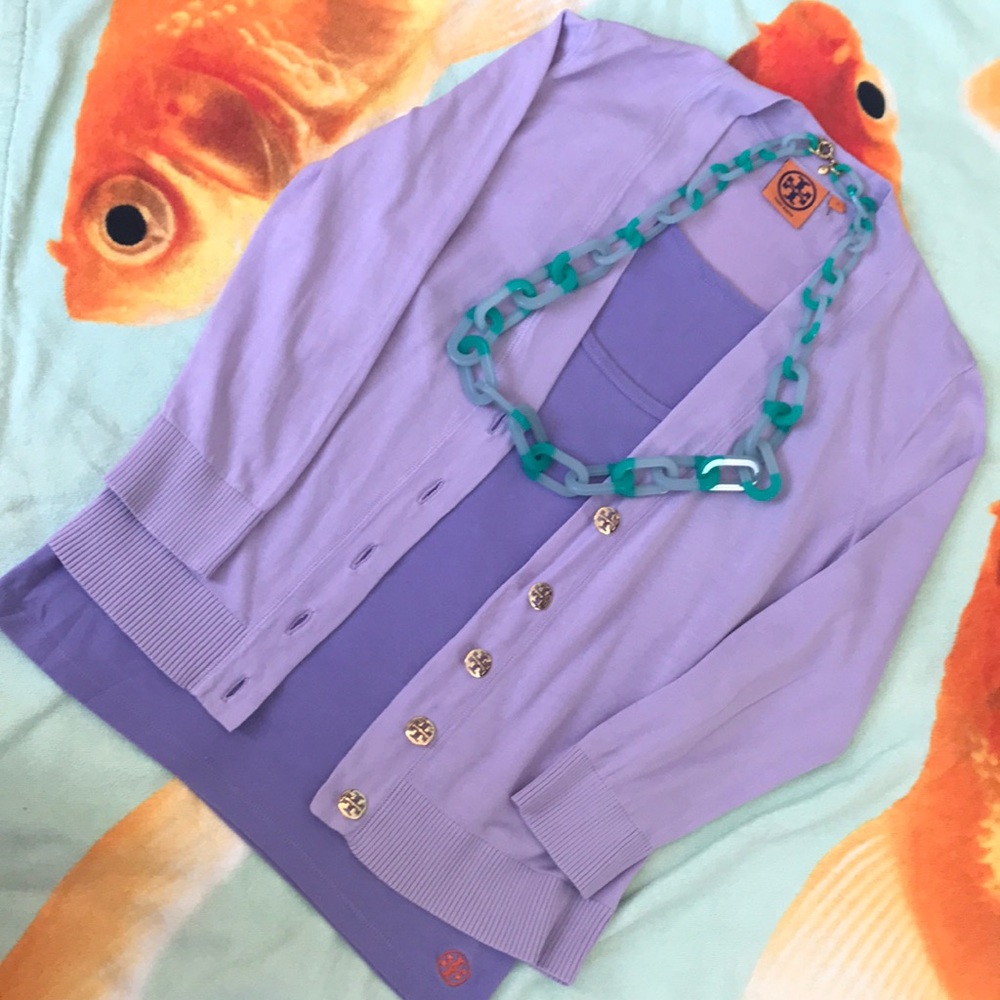Tory Burch tank and cardigan set - size small